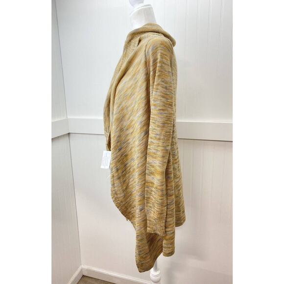 Baby Alpaca Cardigan Sz Small Tan Open Front Long Sleeve Knit Sweater NEW - Picture 2 of 9